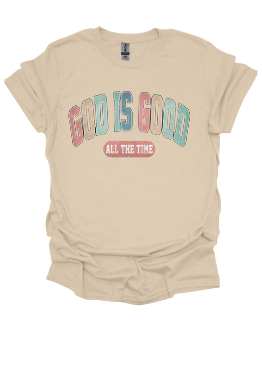 God Is Good All the Time T-Shirt – Retro Faith Tee